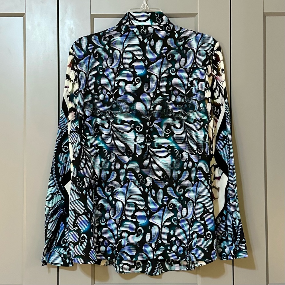 Peter Pilotto J Silk Button Down Collared Blouse … - image 2